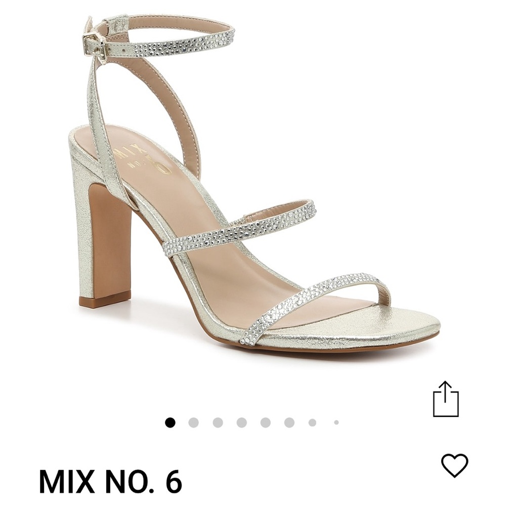 Mix six gold heels
